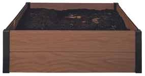 Keter Vyvýšený záhon Maple Square hnedá, 106 x 106 x 32 cm , M