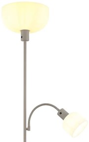 Globo 59947S - Stojacia lampa HINTON 1xE27/40W/230V + 1xE14/25W