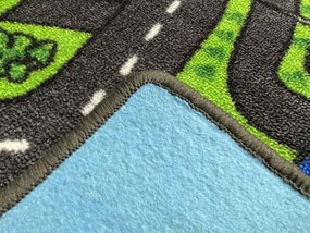 Vopi, Detský kusový koberec City life kruh, 300x300 (priemer) kruh, viacfarebná, detská izba