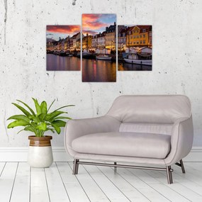 Obraz - Nyhavn, Kodaň (90x60 cm)