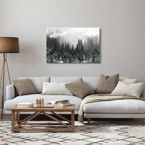 Obraz - Les s ilustrovanými prvkami (90x60 cm)