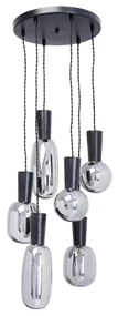Romeo závesná lampa sivá Ø38 cm