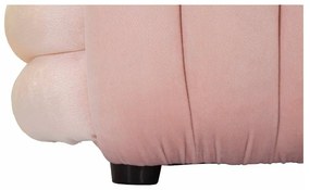 Svetloružová zamatová lavica Softy – Mauro Ferretti