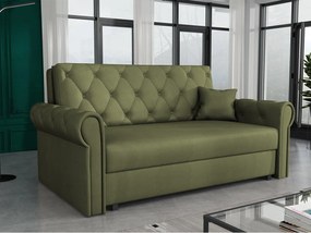 Rozkladacia pohovka Carivia Roma III (zelená) (s úl. priestorom). Vlastná spoľahlivá doprava až k Vám domov. 1105519