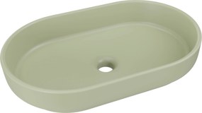 Comad Keramické umývadlo na dosku RIVER 2 OLIVE GREEN MATT, zelená