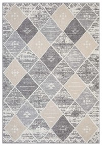 Dekorstudio Moderný koberec do obývačky FLAIR 179 - sivý Rozmer koberca: 80x150cm