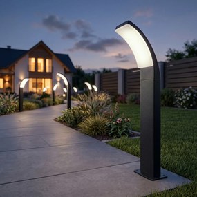 Toolight Toolight,, JNH033-G, záhradný LED stĺpik, v. 60 cm, 12 W, 4500 K, IP44, čierna matná, OSW-56227