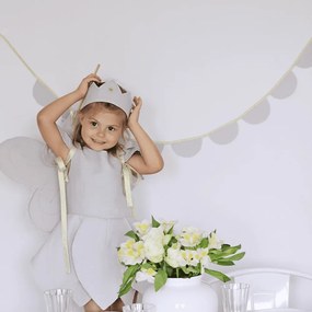 Ľanový kúzelný prútik šedý so zlatom