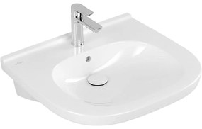 VILLEROY &amp; BOCH ViCare závesné umývadlo s otvorom, s prepadom, 610 x 550 mm, biela alpská, s povrchom CeramicPlus, 411960R1