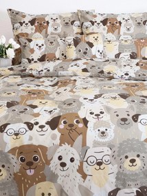 Bavlnené obliečky Renforcé - Psie invázie