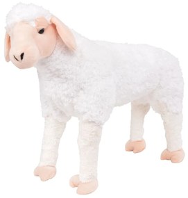 Stojaca plyšová hračka ovca biela XXL