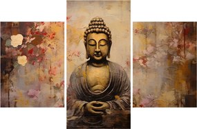 Obraz - Budha, maľba (90x60 cm)
