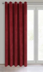 ZATEMŇOVACÍ ZÁVES NA KRÚŽKOCH VILLA 140X250 CM TMAVÁ BORDOVÁ