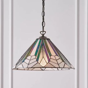 Endon 63937 - Luster na reťazi Tiffany ASTORIA 1xE27/60W/230V pr. 40 cm
