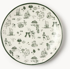Dizajnové vianočné plytké taniere Clarette by Agathe Marty, 4 ks