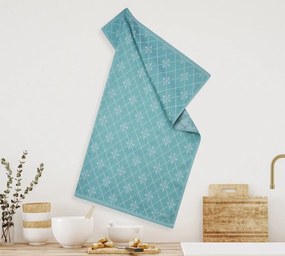 Sada 3 bavlnených kuchynských utierok v tyrkysovej farbe Šírka: 50 cm | Dĺžka: 70 cm