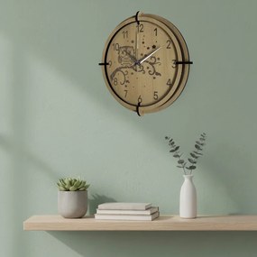 Detské hodiny Sova z javoru – tiché nástenné hodiny pre deti | SENTOP HDF0573-MAPLE