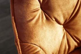 Stolička Milano horčicová žltý zamat