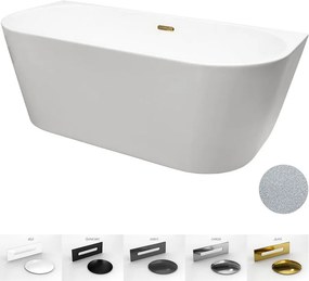 Besco Akrylátová voľne stojaca vaňa Vica NEW Glam S CC/SP 150x80 (160x80, 170x80), s prepadom BESCO-Typ výpuste: Alcaplast Click-Clack so štrbinovým …