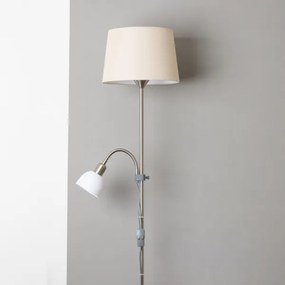 Brilagi - Stojacia lampa CERIA 1xE27/100W/230V + 1xE14/25W matný chróm/béžová