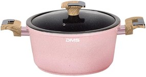 10-dielna sada hrncov a panvíc DMS Germany TSM4010RS s mramorovým povrchom - ružová