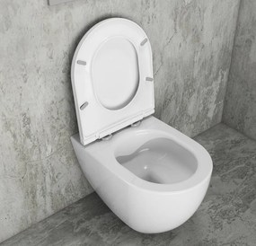 Isvea Isvea, INFINITY závesná WC misa, Rimless, 36,5x53cm, biela, 10NF02005