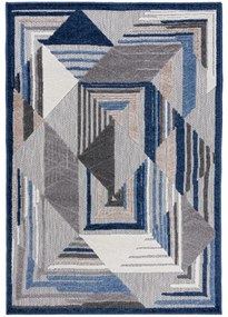 Kusový koberec Omir sivomodrý 140x200cm