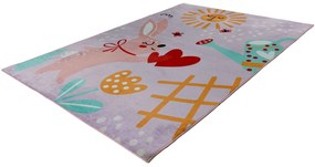 Obsession, Detský kusový koberec Magic Kids ML 106 Lora, 160x230, ružová, detská izba