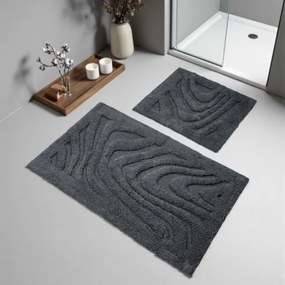 Sada kúpeľňových koberčekov BOSTON 11 grafitová