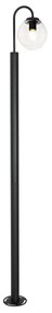 Moderná lampa čierna s plastom 200 cm IP44 - Sfera