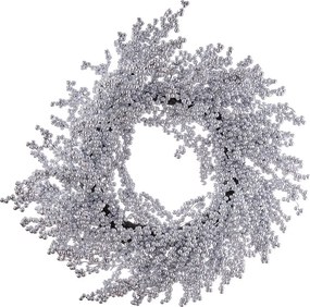 FLORISTA Veniec bobule 60 cm - strieborná