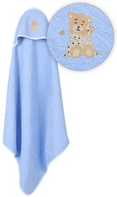 Babymatex Osuška s kapucňou MAXI 100x100 cm - Modrá