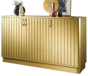 (3965) Elegantná komoda 3-dverová zlatá