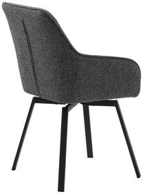 Sivá jedálenská stolička Alma – Unique Furniture