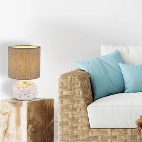 Globo 21624 - Stolná lampa IGA 1xE14/40W/230V šedá/keramika