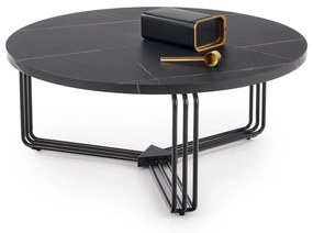 Konferenčný stolík ANTICA 80 cm mramor čierny