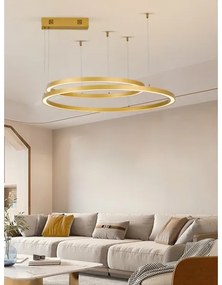Immax NEO 07218L - LED Stmievateľný luster FINO 93W/230V 60/80cm zlatá Tuya+DO