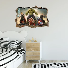 Samolepka na stenu "Avengers 3" 70x50 cm