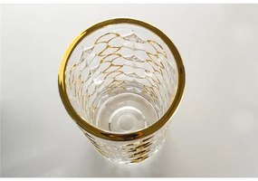 KRIŠTÁĽOVÁ VÁZA BOHEMIA PRESTIGE ARABESQUE GOLD 280MM