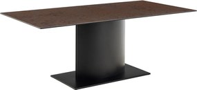 Jedálenský stôl Marbella 200 cm hnedý/čierny