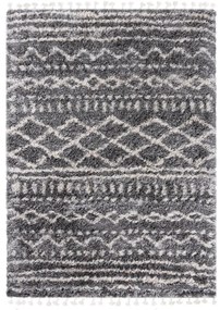 Kusový koberec shaggy Aron sivý 140x200cm