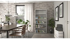 Biela modulárna knižnica 89x189 cm Prima – Tvilum