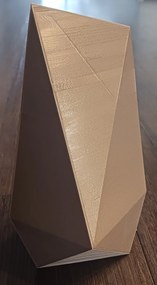 HRADIL Váza 3 steny vysoká Farba: Šedá