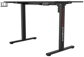 Herný stôl SHADOW GAMER 1.0 elektrický, čierny