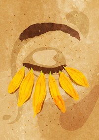 Ilustrácia Flower power eye lashes, Raissa Oltmanns