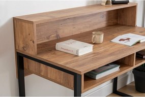 Kemo Walnut a čierny pracovný stôl