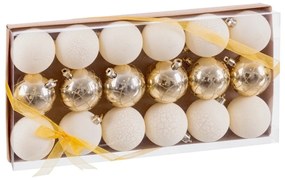 Vianočné gule v súprave 18 ks ø 6 cm – Casa Selección