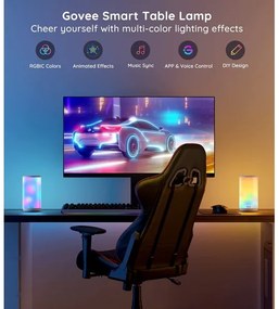 Govee - LED RGBIC Stmievateľná stolná lampa AURA 2 2200-6500K Wi-Fi Matter