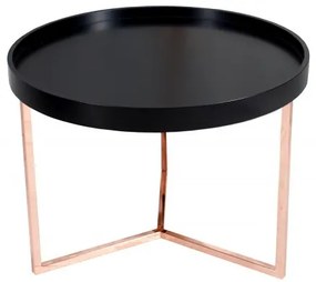 Štýlový konferenčný stolík Modular - odnímateľný, 60 cm čierny