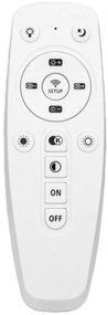 Toolight - LED stropné svietidlo + diaľkové ovládanie APP802-C, čierna, OSW-09751